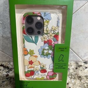 Kate Spade iPhone 14 Pro Case - Floral Design